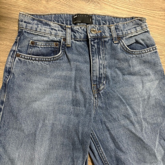 Asos High Rise Straight Leg Baggy Light Wash 90s Jeans 25” Waist Denim Classic - Picture 6 of 11